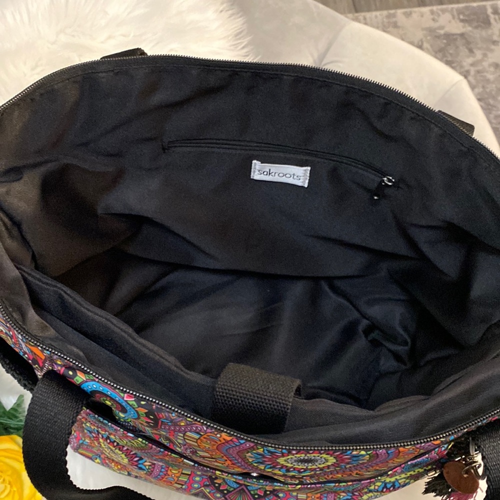 NEW! The Sak Rainbow Wanderlust Sakroots Tacoma Large Travel Weekender Tote - Picture 12 of 15